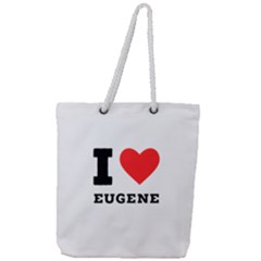 I Love Eugene Full Print Rope Handle Tote (large) by ilovewhateva