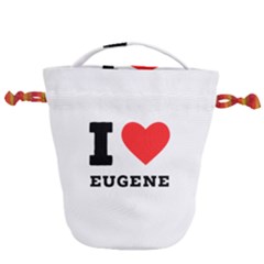 I Love Eugene Drawstring Bucket Bag by ilovewhateva