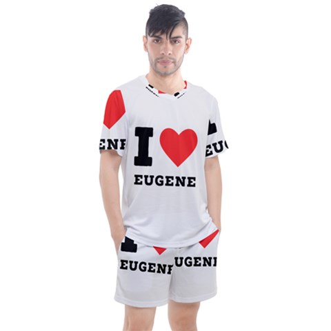 I Love Eugene Men s Mesh Tee And Shorts Set by ilovewhateva