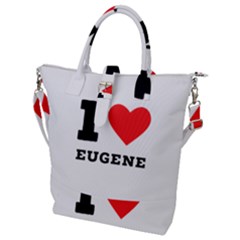 I Love Eugene Buckle Top Tote Bag by ilovewhateva