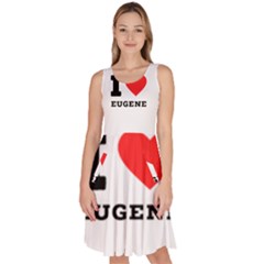 I Love Eugene Knee Length Skater Dress With Pockets by ilovewhateva