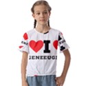 I love eugene Kids  Cuff Sleeve Scrunch Bottom Tee View1