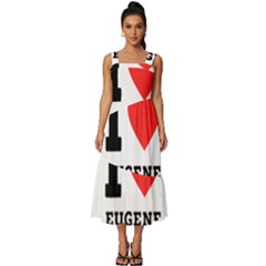 I Love Eugene Square Neckline Tiered Midi Dress by ilovewhateva