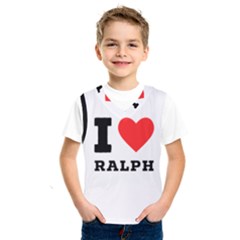 I Love Ralph Kids  Basketball Tank Top by ilovewhateva