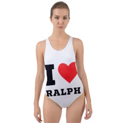 I Love Ralph Cut-out Back One Piece Swimsuit by ilovewhateva