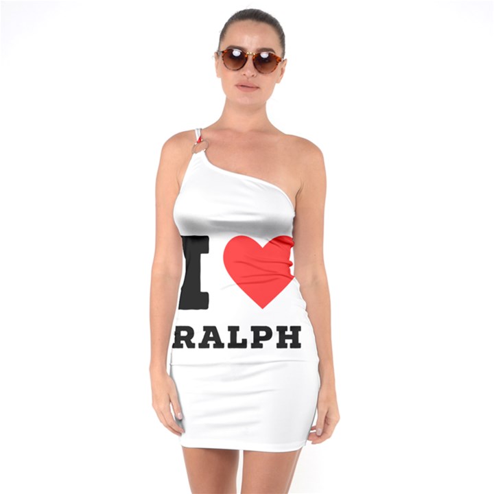 I love ralph One Soulder Bodycon Dress