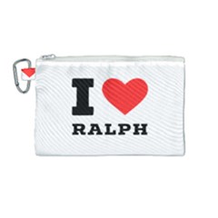 I Love Ralph Canvas Cosmetic Bag (medium) by ilovewhateva