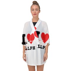 I Love Ralph Half Sleeve Chiffon Kimono by ilovewhateva