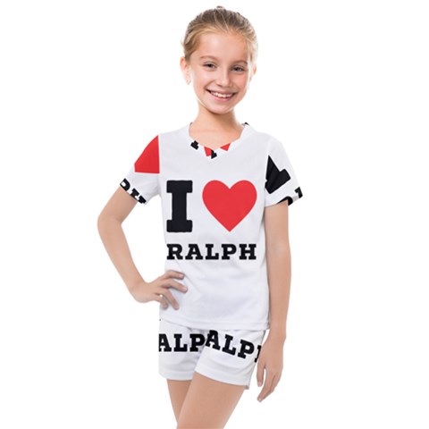 I Love Ralph Kids  Mesh Tee And Shorts Set by ilovewhateva