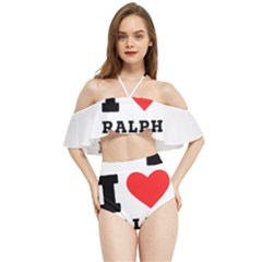 I Love Ralph Halter Flowy Bikini Set  by ilovewhateva