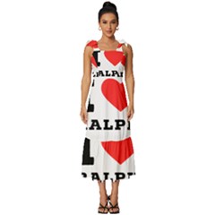 I Love Ralph Tie-strap Tiered Midi Chiffon Dress by ilovewhateva