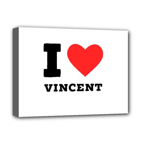 I Love Vincent  Deluxe Canvas 16  X 12  (stretched)  by ilovewhateva