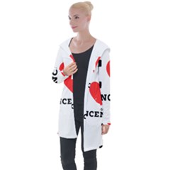 I Love Vincent  Longline Hooded Cardigan by ilovewhateva