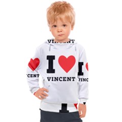 I Love Vincent  Kids  Hooded Pullover by ilovewhateva