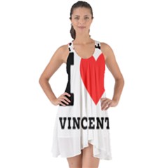 I Love Vincent  Show Some Back Chiffon Dress by ilovewhateva