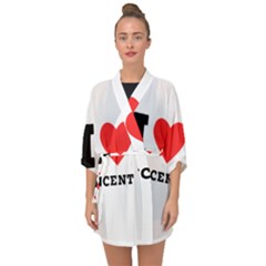 I Love Vincent  Half Sleeve Chiffon Kimono by ilovewhateva