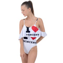 I Love Vincent  Drape Piece Swimsuit by ilovewhateva