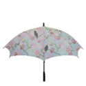 Birds Blossom Seamless Pattern Golf Umbrellas View3