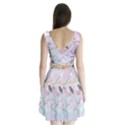 Birds Blossom Seamless Pattern Split Back Mini Dress  View2