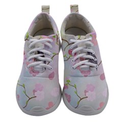 Birds Blossom Seamless Pattern Women Athletic Shoes by Jancukart