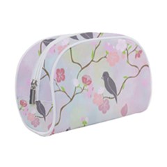 Birds Blossom Seamless Pattern Make Up Case (small)