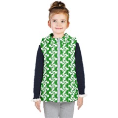 Candy Illustration Pattern Kids  Hooded Puffer Vest by GardenOfOphir