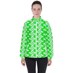 Candy Illustration Pattern Women s High Neck Windbreaker by GardenOfOphir