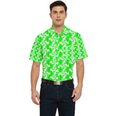 Candy Illustration Pattern Men s Short Sleeve Pocket Shirt  by GardenOfOphir