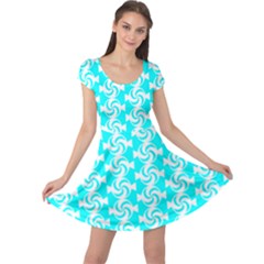 Candy Illustration Pattern Cap Sleeve Dress by GardenOfOphir