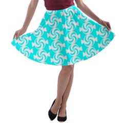 Candy Illustration Pattern A-line Skater Skirt by GardenOfOphir