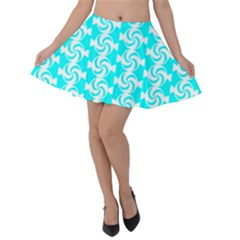 Candy Illustration Pattern Velvet Skater Skirt by GardenOfOphir