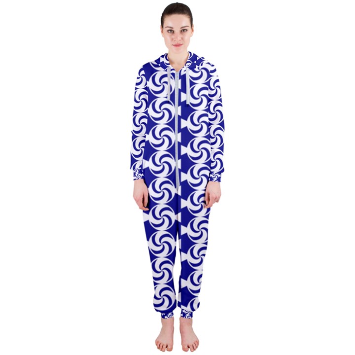 Candy Illustration Pattern Hooded Jumpsuit (Ladies)