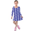 Candy Illustration Pattern Kids  Long Sleeve Velvet Dress View1