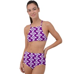 Candy Illustration Pattern High Waist Tankini Set by GardenOfOphir