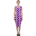 Candy Illustration Pattern Sleeveless Pencil Dress View1