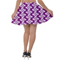 Candy Illustration Pattern Velvet Skater Skirt View2