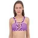 Candy Illustration Pattern Cage Up Bikini Top View1