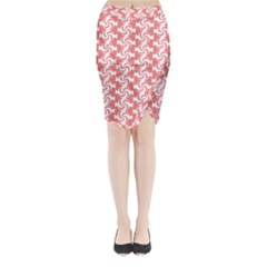 Candy Illustration Pattern Midi Wrap Pencil Skirt by GardenOfOphir