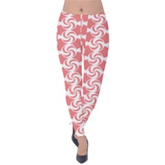 Candy Illustration Pattern Velvet Leggings by GardenOfOphir