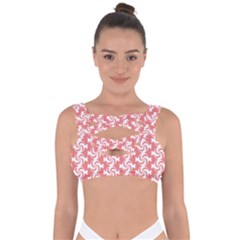 Candy Illustration Pattern Bandaged Up Bikini Top by GardenOfOphir