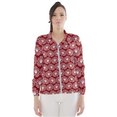 Gerbera Daisy Vector Tile Pattern Women s Windbreaker