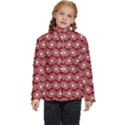 Gerbera Daisy Vector Tile Pattern Kids  Puffer Bubble Jacket Coat View1