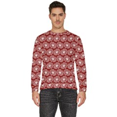 Gerbera Daisy Vector Tile Pattern Men s Fleece Sweatshirt