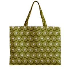 Gerbera Daisy Vector Tile Pattern Zipper Mini Tote Bag by GardenOfOphir