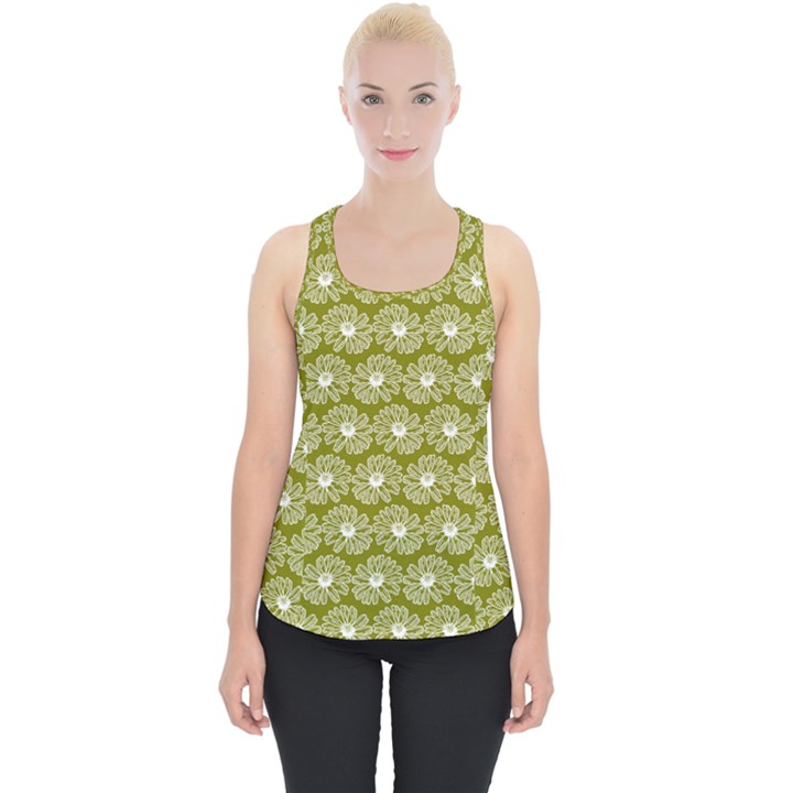 Gerbera Daisy Vector Tile Pattern Piece Up Tank Top