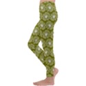 Gerbera Daisy Vector Tile Pattern Kids  Lightweight Velour Leggings View2