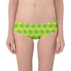 Gerbera Daisy Vector Tile Pattern Classic Bikini Bottoms by GardenOfOphir