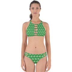 Gerbera Daisy Vector Tile Pattern Perfectly Cut Out Bikini Set by GardenOfOphir