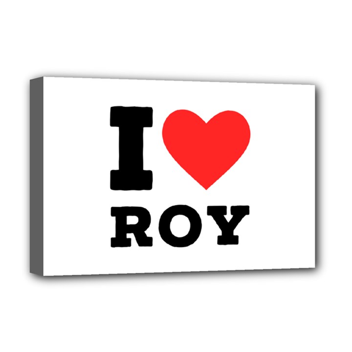 I love roy Deluxe Canvas 18  x 12  (Stretched)