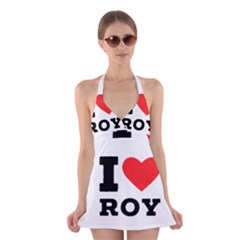 I Love Roy Halter Dress Swimsuit  by ilovewhateva